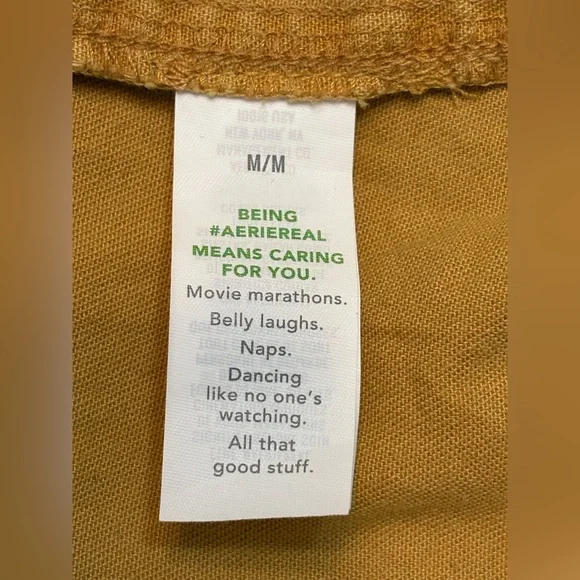 Aerie Mustard Button Down Shirt size M (oversized). - Picture 8 of 13